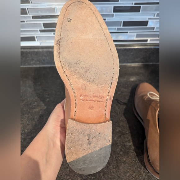 Men's size 10 Manuel Dupont leather dress shoes - Picture 5 of 7